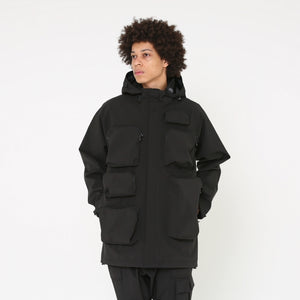 3LAYER WATERPROOF LONG JACKET (BLACK)