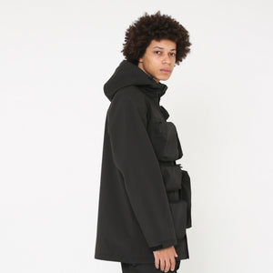 3LAYER WATERPROOF LONG JACKET (BLACK)