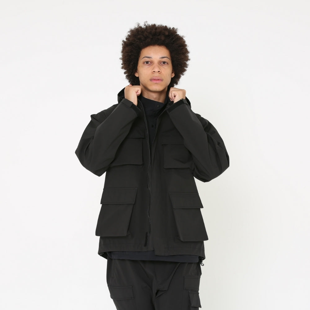 3LAYER WATERPROOF JACKET (BLACK)