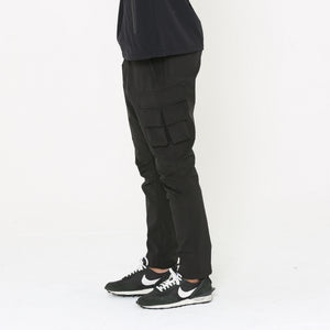 3LAYER WATER REPELLENT CARGO PANTS (BLACK)