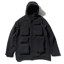 画像をギャラリービューアに読み込む, 3LAYER WATERPROOF LONG JACKET (BLACK)
