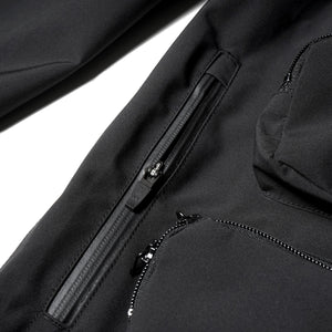 3LAYER WATERPROOF LONG JACKET (BLACK)