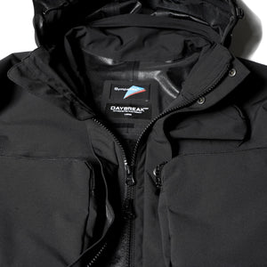 3LAYER WATERPROOF LONG JACKET (BLACK)